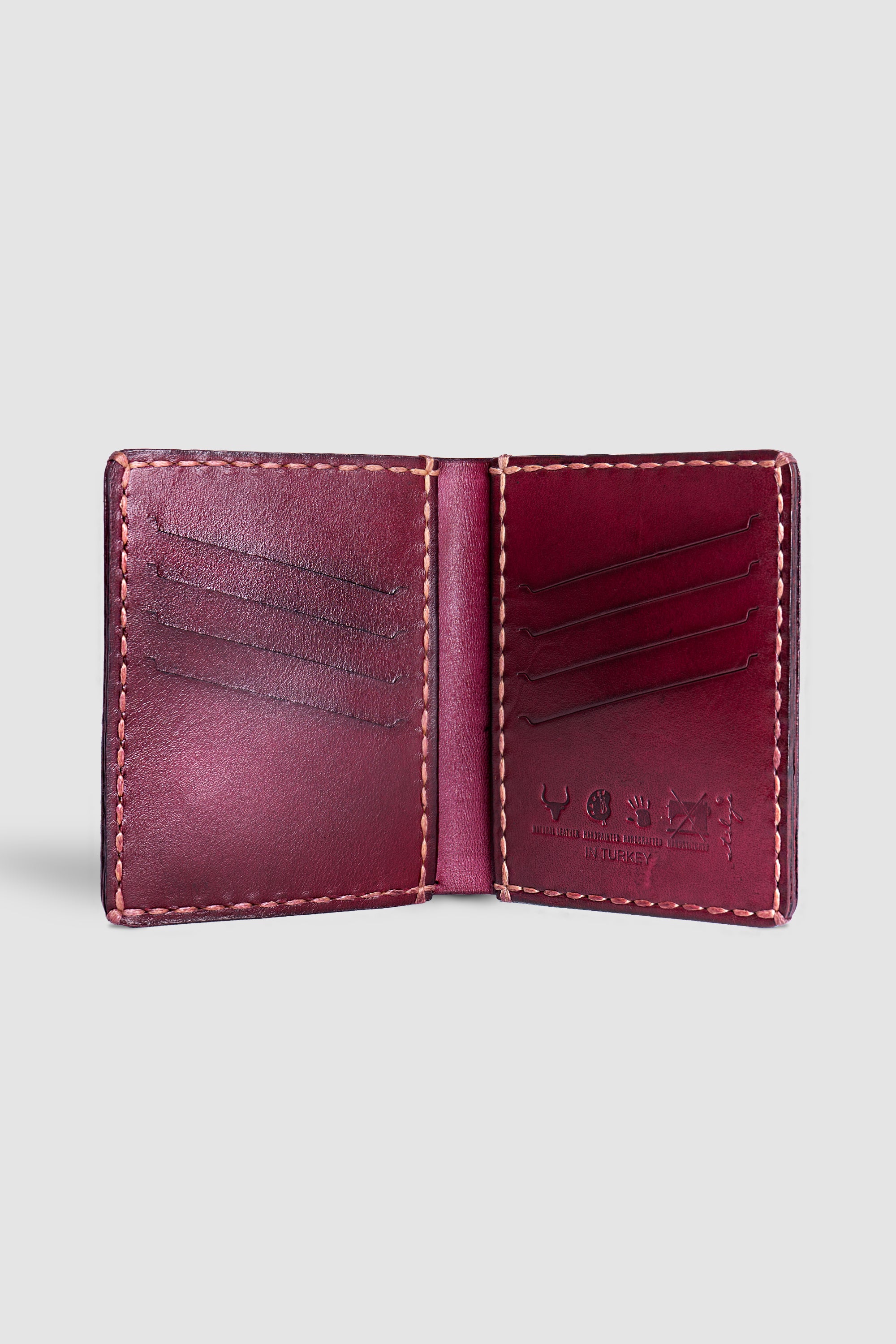 Dikey Erkek Deri Cüzdan - Dolomit