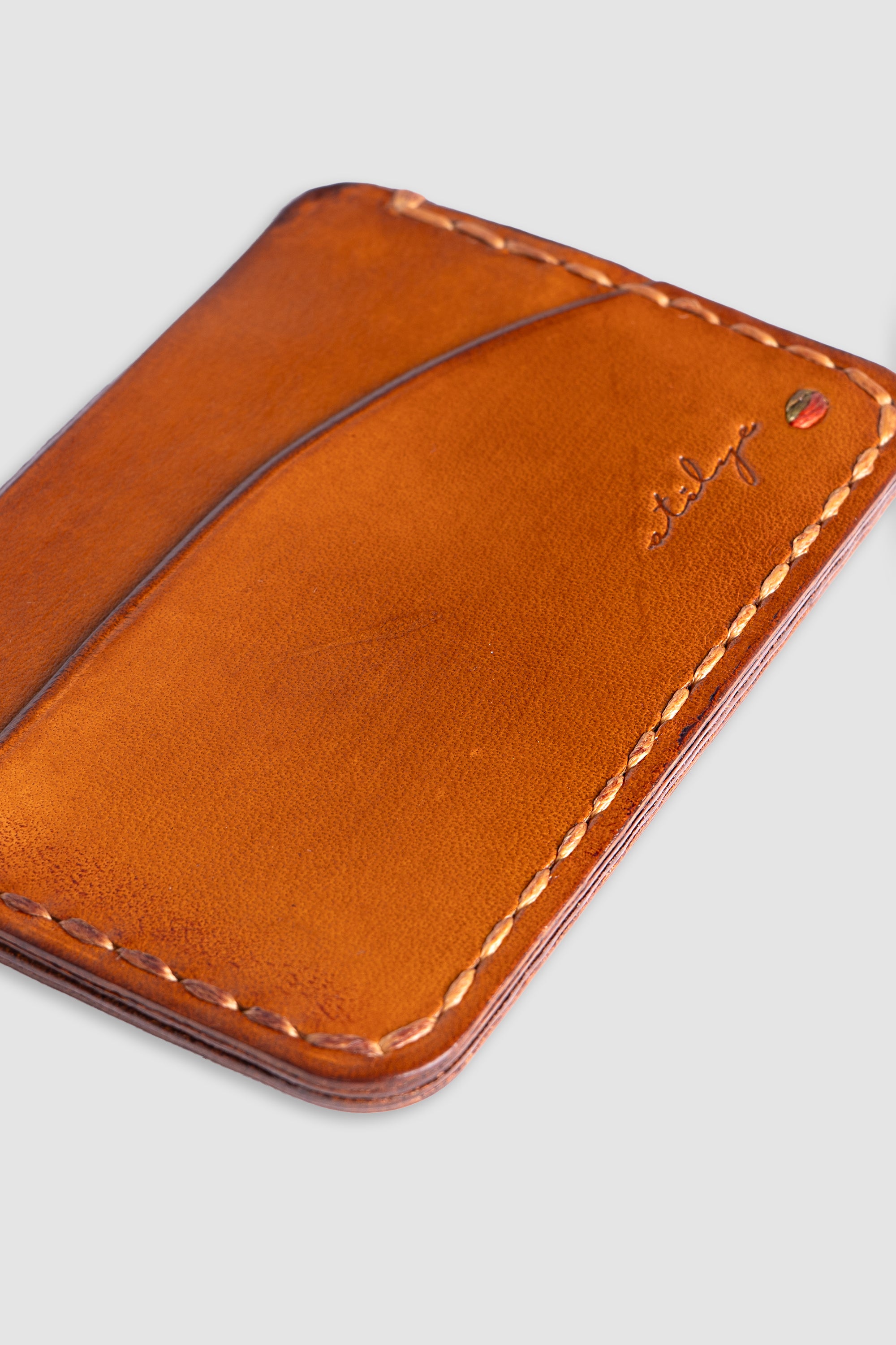 Minimalist Deri Kartlık - Sinai