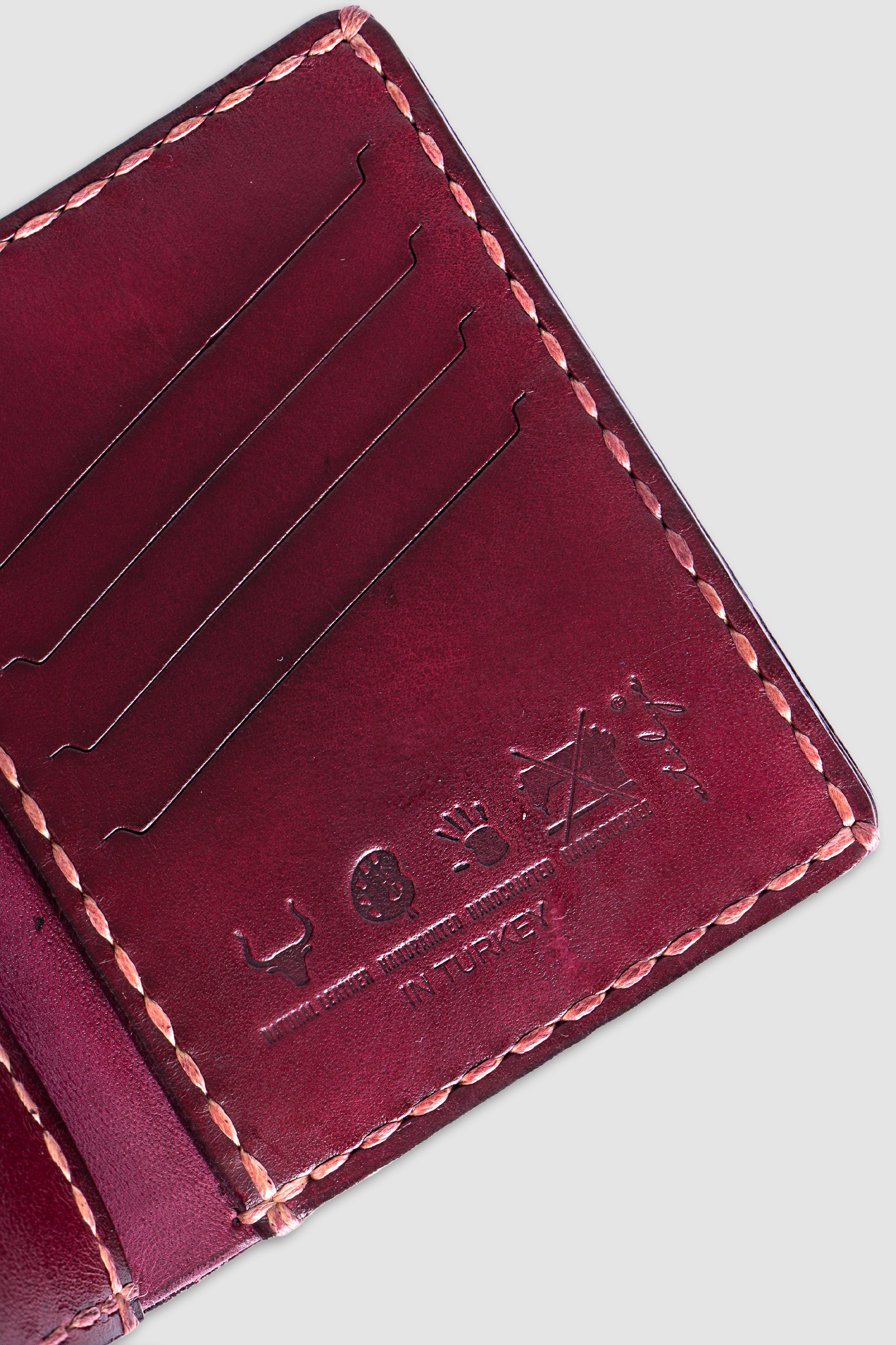 Dikey Erkek Deri Cüzdan - Dolomit