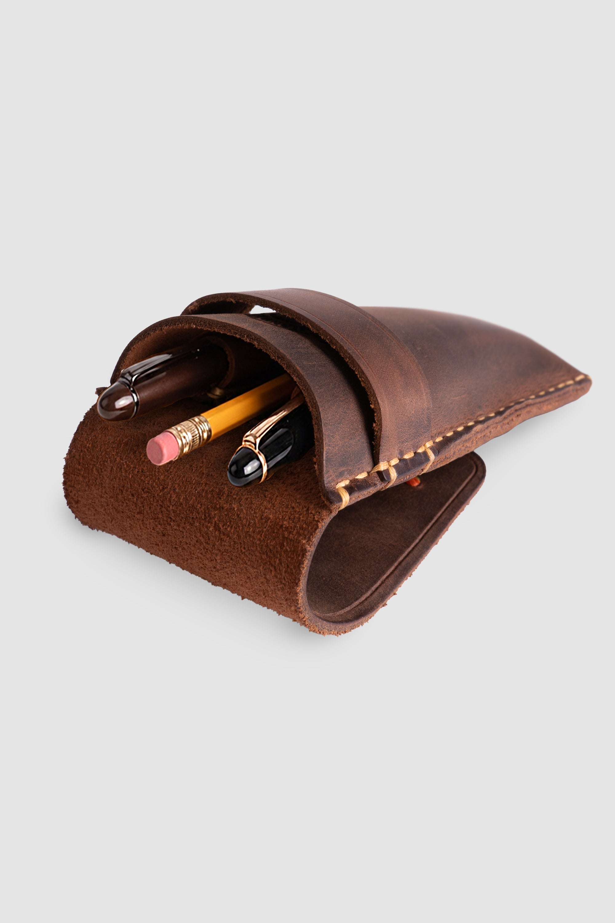 Kapaklı Deri Kalemlik - Nubra