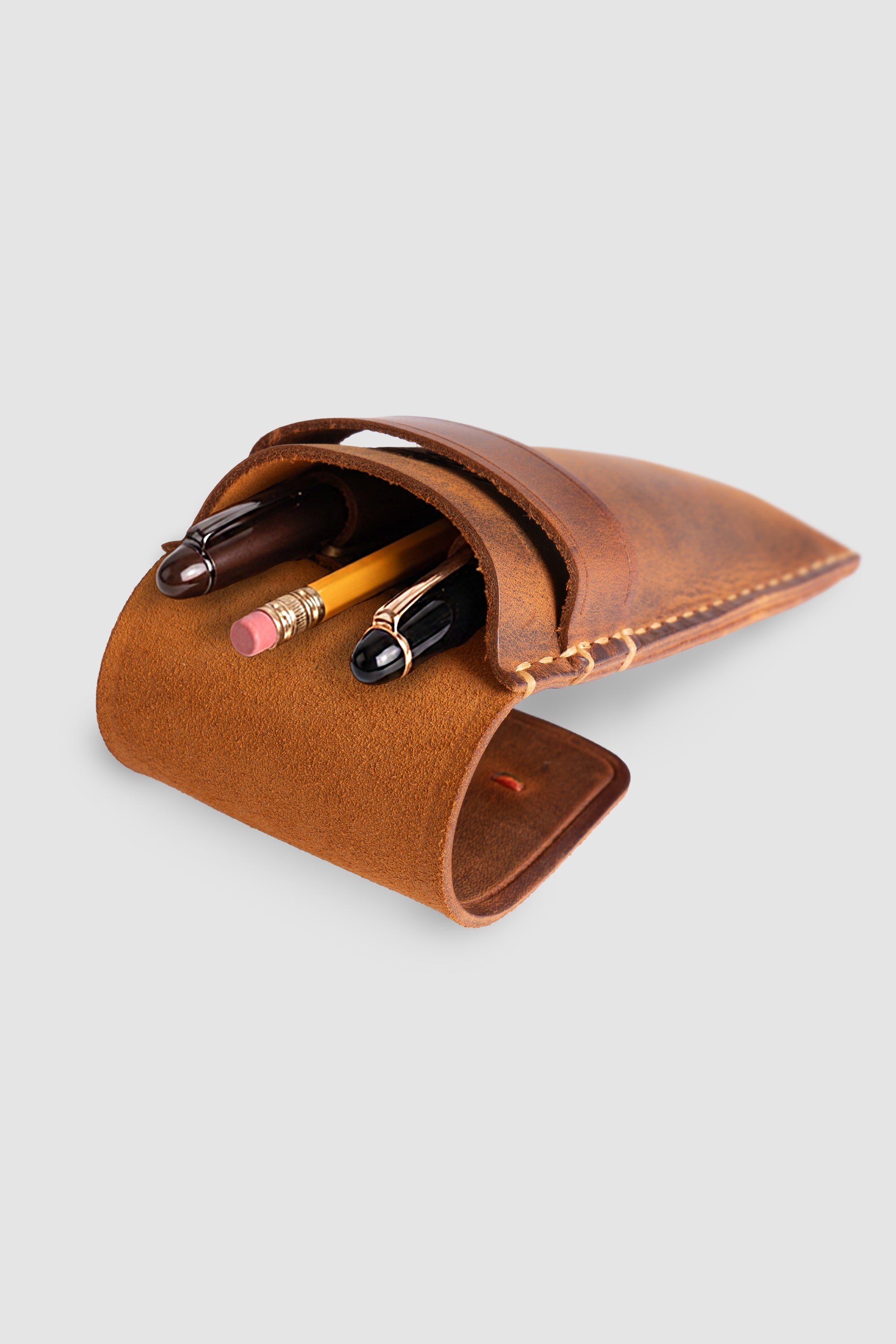 Kapaklı Deri Kalemlik - Nubra