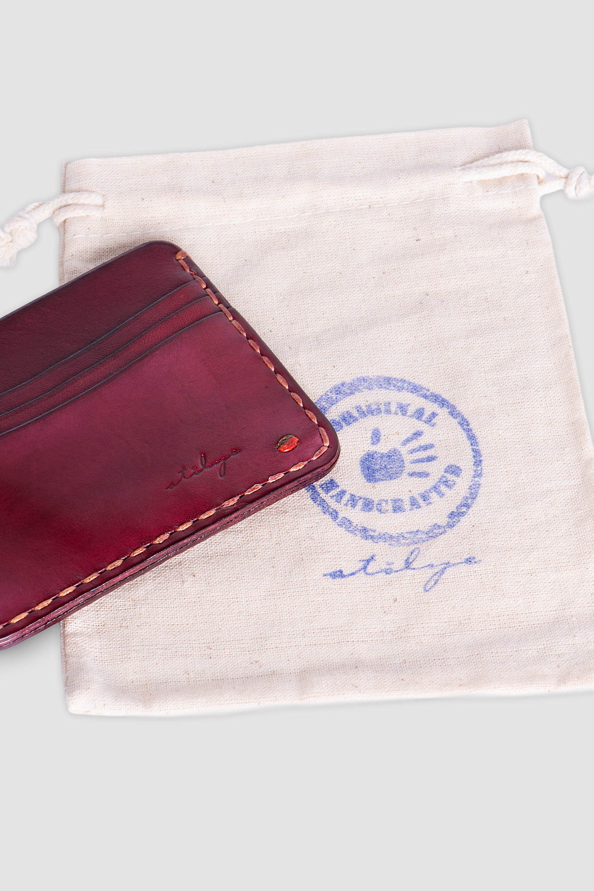 Minimalist Deri Kartlık - Nefud