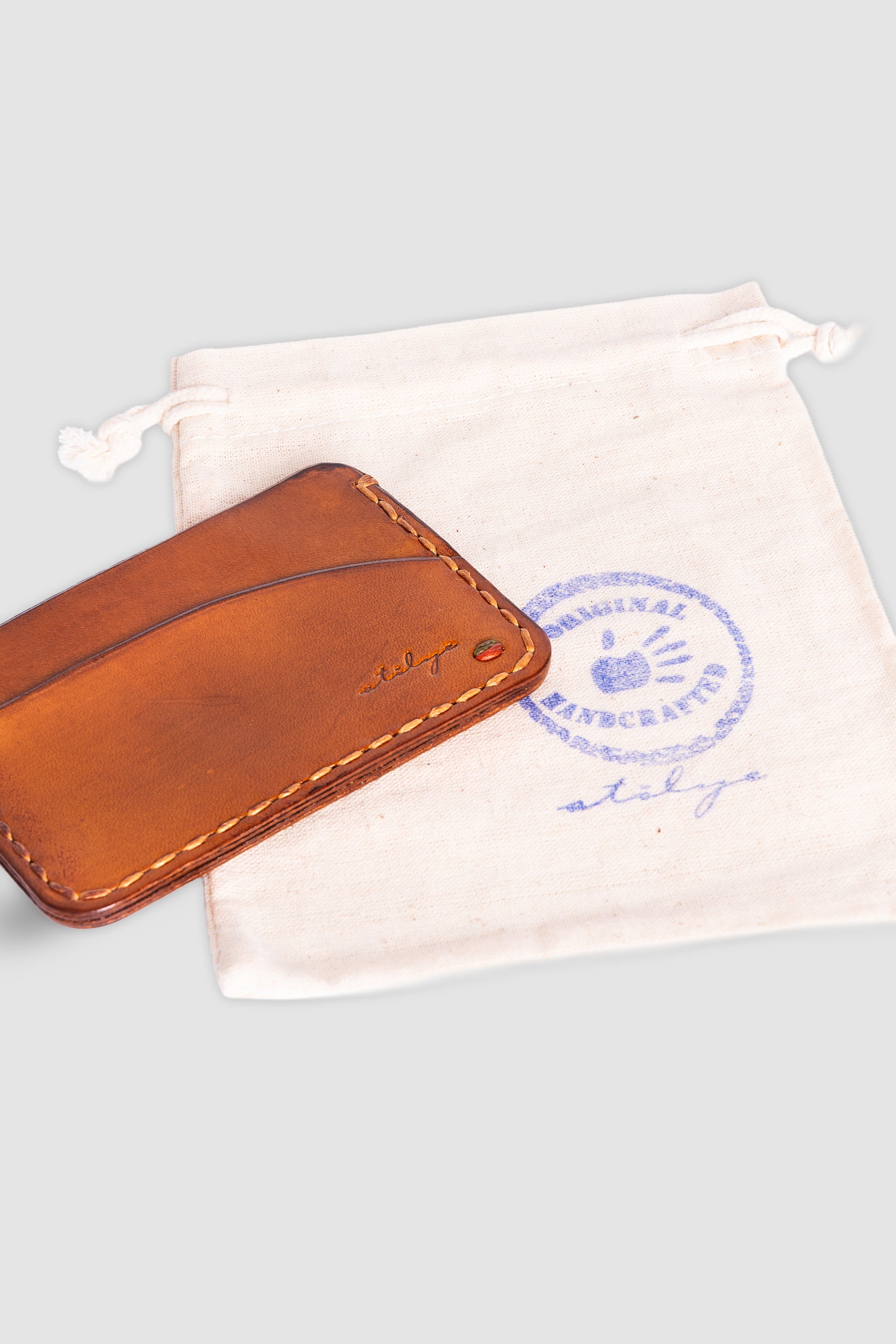 Minimalist Deri Kartlık - Sinai